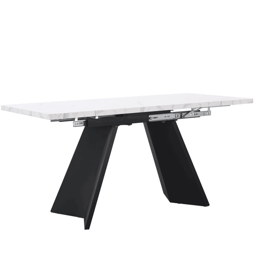 Mesa extensível 99-159 cm - Design flexível, mesa para sala de jantar e escritório, superfície ampla - Branco