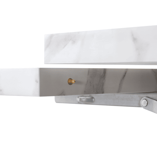 Mesa extensível 99-159 cm - Design flexível, mesa para sala de jantar e escritório, superfície ampla - Branco