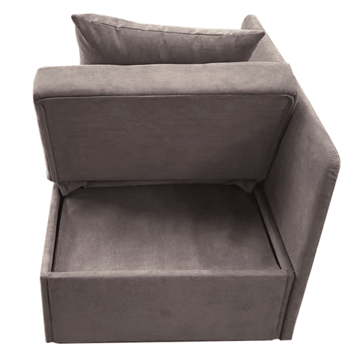Sofá-cama 3 em 1 - Sofá de linho com encosto ajustável - para espaços pequenos