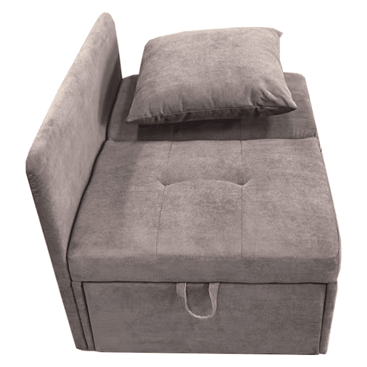 Sofá-cama 3 em 1 - Sofá de linho com encosto ajustável - para espaços pequenos