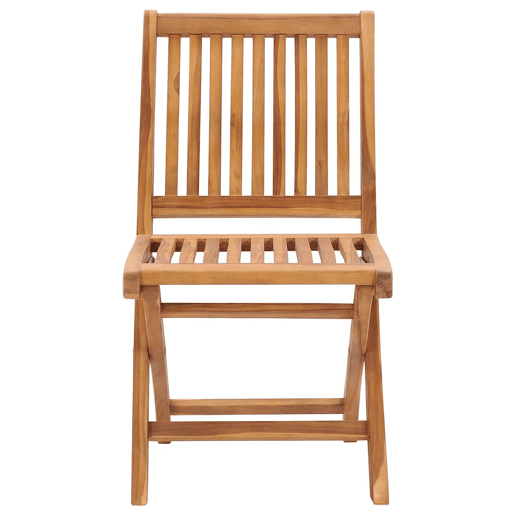 Cadeiras de jardim - Cadeiras de exterior dobráveis c almofadões 4 pcs teca maciça