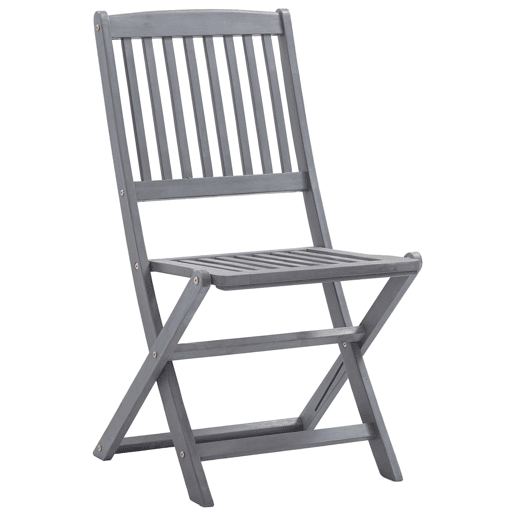 Cadeiras exterior - Cadeiras de jardim dobráveis c almofadões 4 pcs acácia maciça