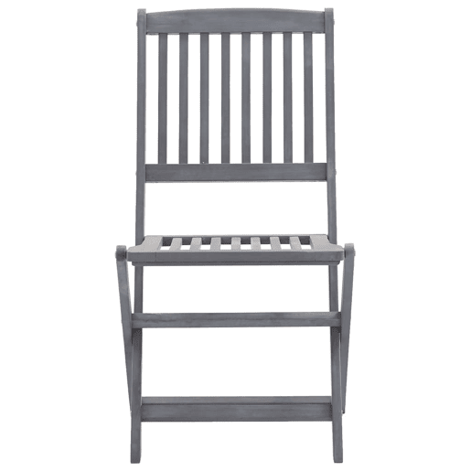Cadeiras exterior - Cadeiras de jardim dobráveis c almofadões 4 pcs acácia maciça