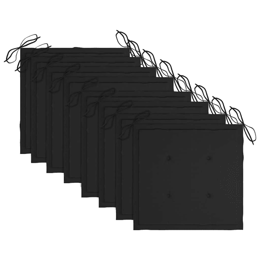 Cadeiras de jardim - Cadeiras de exterior c almofadões 8 pcs acácia maciça cinzento