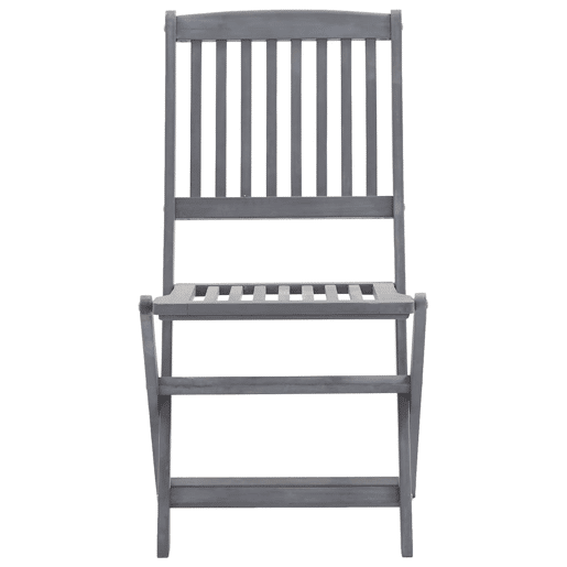 Cadeiras exterior - Cadeiras de jardim dobráveis c almofadões 4 pcs acácia maciça