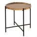 Max Home - Mesa redonda madera con patas metálicas Max Home - Mesa redonda madera con patas metálicas Negro/ Madera