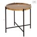 Max Home - Mesa redonda madera con patas metálicas Max Home - Mesa redonda madera con patas metálicas Negro/ Madera