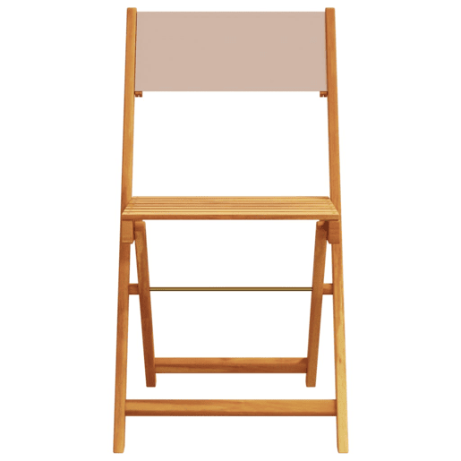 Cadeiras jardim - Cadeiras exterior dobráveis 8pcs tecidomadeira cinza-acastanhado