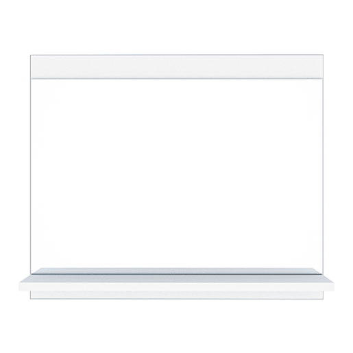 Espelho de casa de banho Krildihana prateleira 60x50x12cm Branco en.casa Espelho de casa de banho Krildihana prateleira 60x50x12cm Branco en.casa