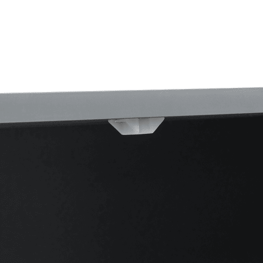 Vitrina Susa 2 portas e 2 gavetas 120x80x40 cm Cinzento en.casa