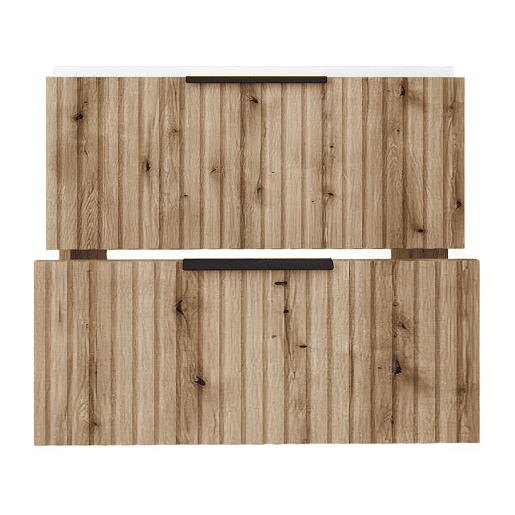Móvel de casa de banho com lavatório Veppenssan com 2 gavetas 61x47x52 cm Carvalho en.casa