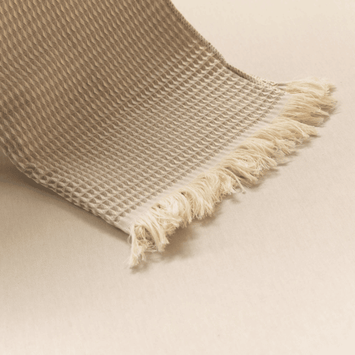 Naturals - Manta Ninho - 90% Algodão - 10% Poliéster - 140x190 cm - AREIA