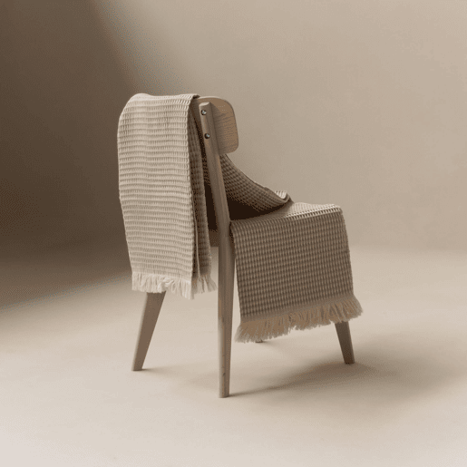 Naturals - Manta Ninho - 90% Algodão - 10% Poliéster - 140x190 cm - AREIA