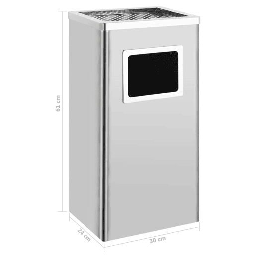 Cinzeiro de hotel lixeira 45 litros aço inox 02_0006064
