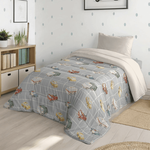 Naturals - Edredom Nórdico Estampado Cama 105 - Infantil - 100% Poliéster Microfibra - 300g - CARS