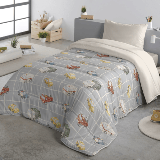 Naturals - Edredom Nórdico Estampado Cama 105 - Infantil - 100% Poliéster Microfibra - 300g - CARS