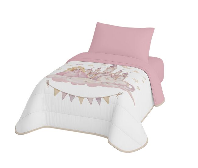 Naturals - edredón nórdico estampado cama 90 - infantil - 100% poliéster microfibra - 300 gr - aurora