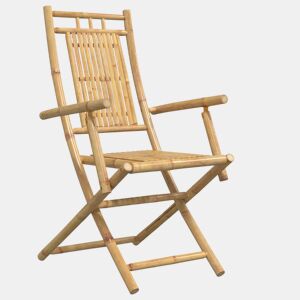 Cadeiras de jardim - Cadeiras de exterior dobráveis 6 pcs 53x66x99 cm bambu