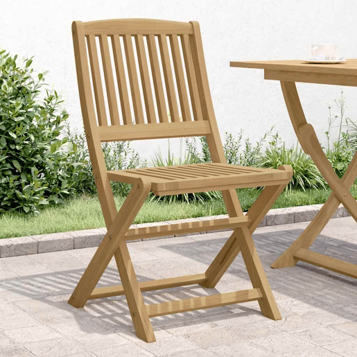 Cadeiras jardim - Cadeiras exterior dobráveis 4 pcs 57x49x90 cm acácia maciça Cadeiras jardim - Cadeiras exterior dobráveis 4 pcs 57x49x90 cm acácia maciça