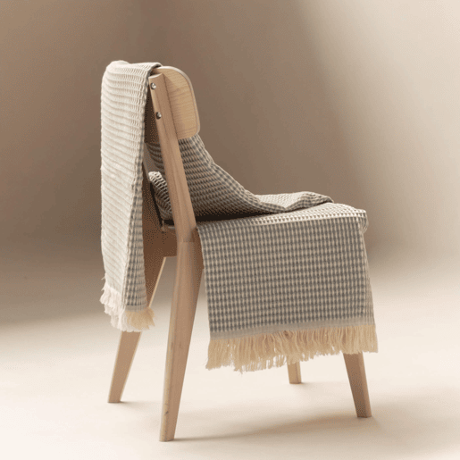 Naturals - Manta Ninho - 90% Algodão - 10% Poliéster - 140x190 cm - CINZA