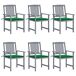 6 uds Sillas de jardín - Silla Terraza 6 uds Sillas de jardín - Silla Terraza Antracita