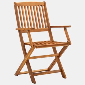 Cadeiras de jardim - Cadeiras de exterior dobráveis 4 pcs madeira acácia maciça