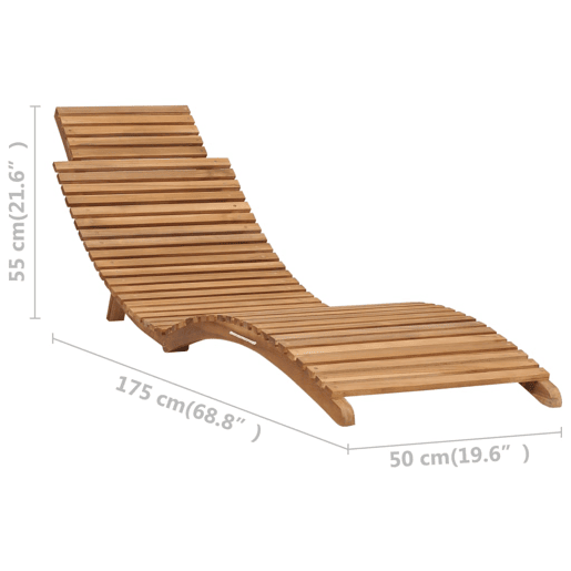 Espreguiçadeira espreguiçadeira para banhos de sol jardim cama terraço mobiliário de exterior dobrável com mesa de madeira maciça de teca 02_0012863