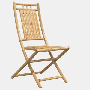 Cadeiras de jardim - Cadeiras de exterior dobráveis 4 pcs 46x66x99 cm bambu