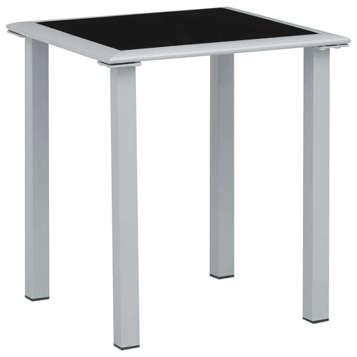 Conjunto de 2 espreguiçadeiras espreguiçadeira para banhos de sol jardim cama terraço móveis de exterior com mesa de alumínio preto 02_0012074