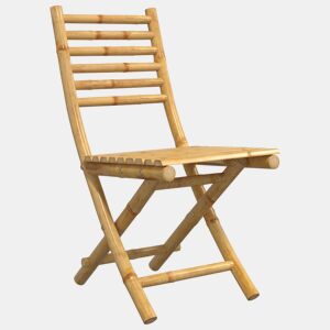 Cadeiras de jardim - Cadeiras de exterior dobráveis 6 pcs 43x54x88 cm bambu