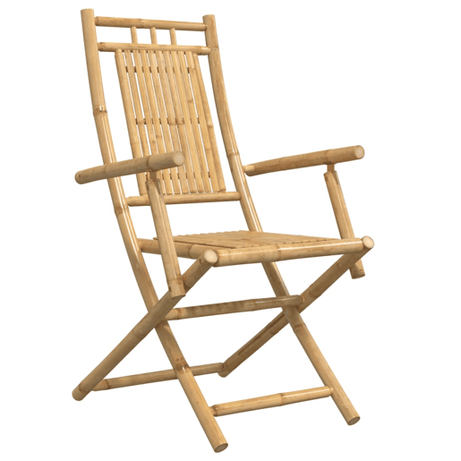 Cadeiras de jardim - Cadeiras de exterior dobráveis 4 pcs 53x66x99 cm bambu
