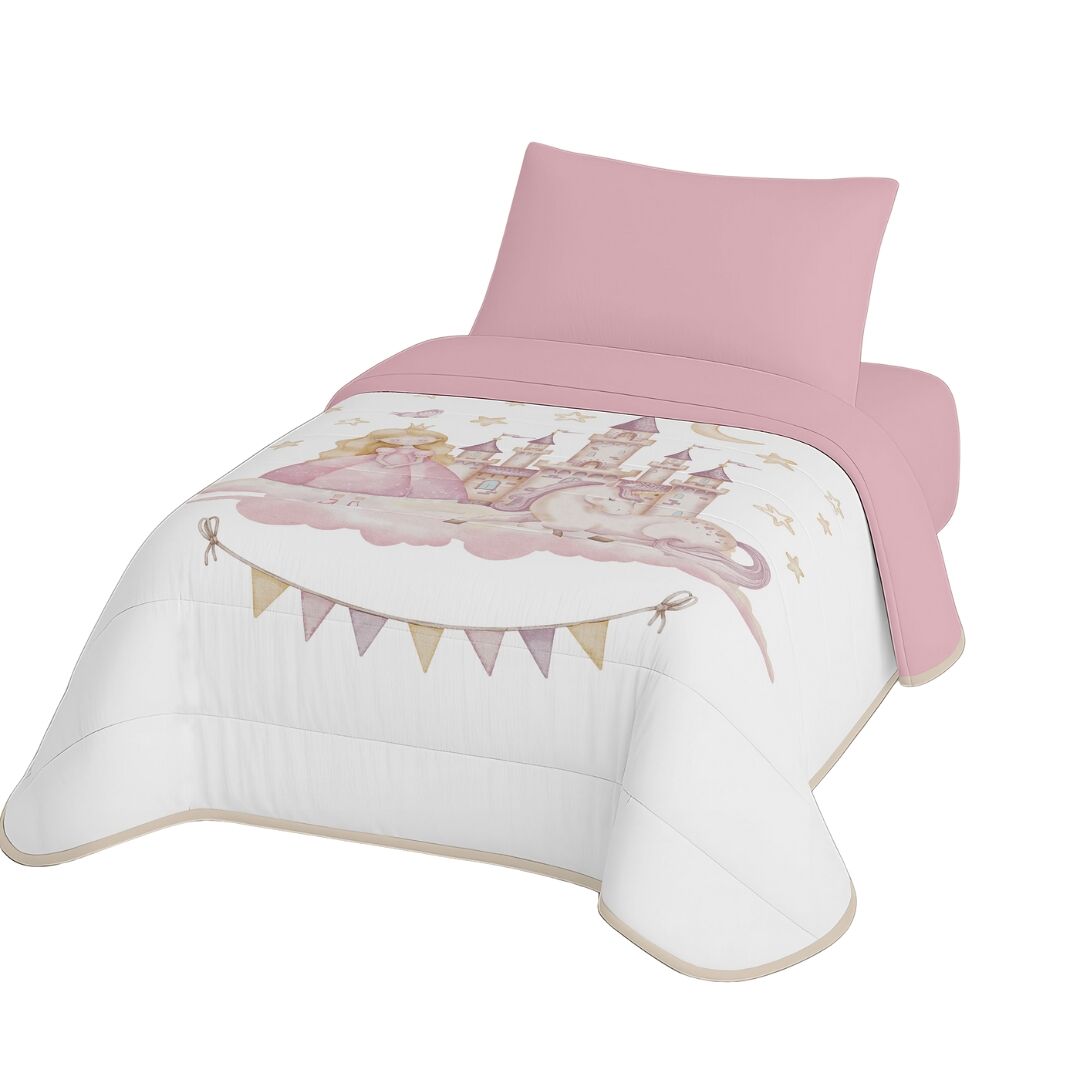 Naturals - edredón nórdico estampado cama 105 - infantil - 100% poliéster microfibra - 300 gr - aurora