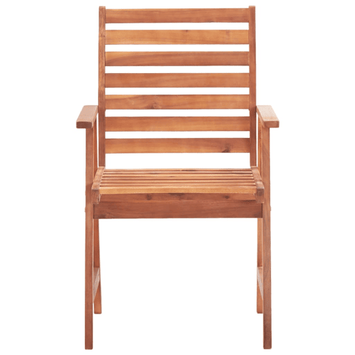 Cadeiras de jantar p jardim - Cadeiras de exterior 3 pcs c almofadões acácia maciça