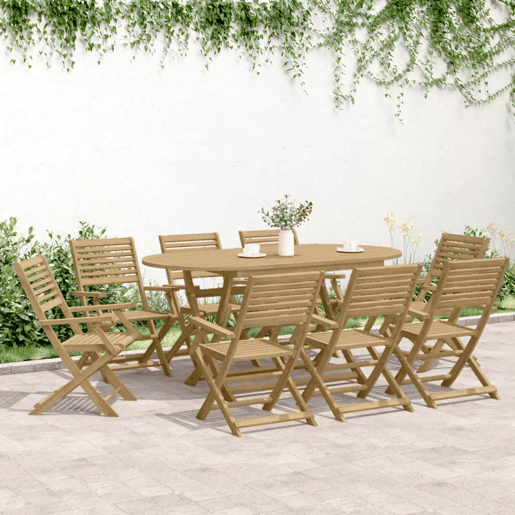Cadeiras jardim - Cadeiras exterior dobráveis 6 pcs 54,5x61,5x86,5 cm acácia maciça