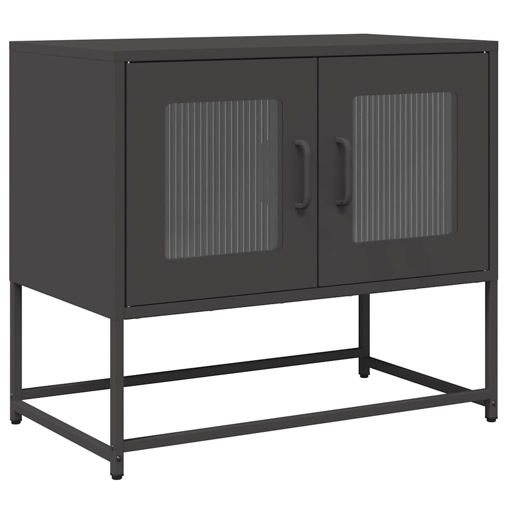 mueble para tv acero laminado en frio negro 68x39x605 cm