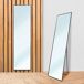 Espejo de Pie Metal Square Edge con Soporte Suelo 40x5 Espejo de Pie Metal Square Edge con Soporte Suelo 40x5 Negro