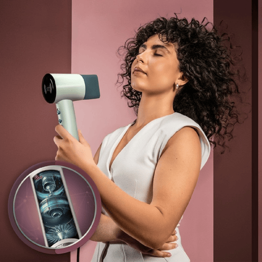 Secador de cabelo compacto e leve Cecotec DryNova 3in1 Mint. 1600W, 110000RPM, motor brushless