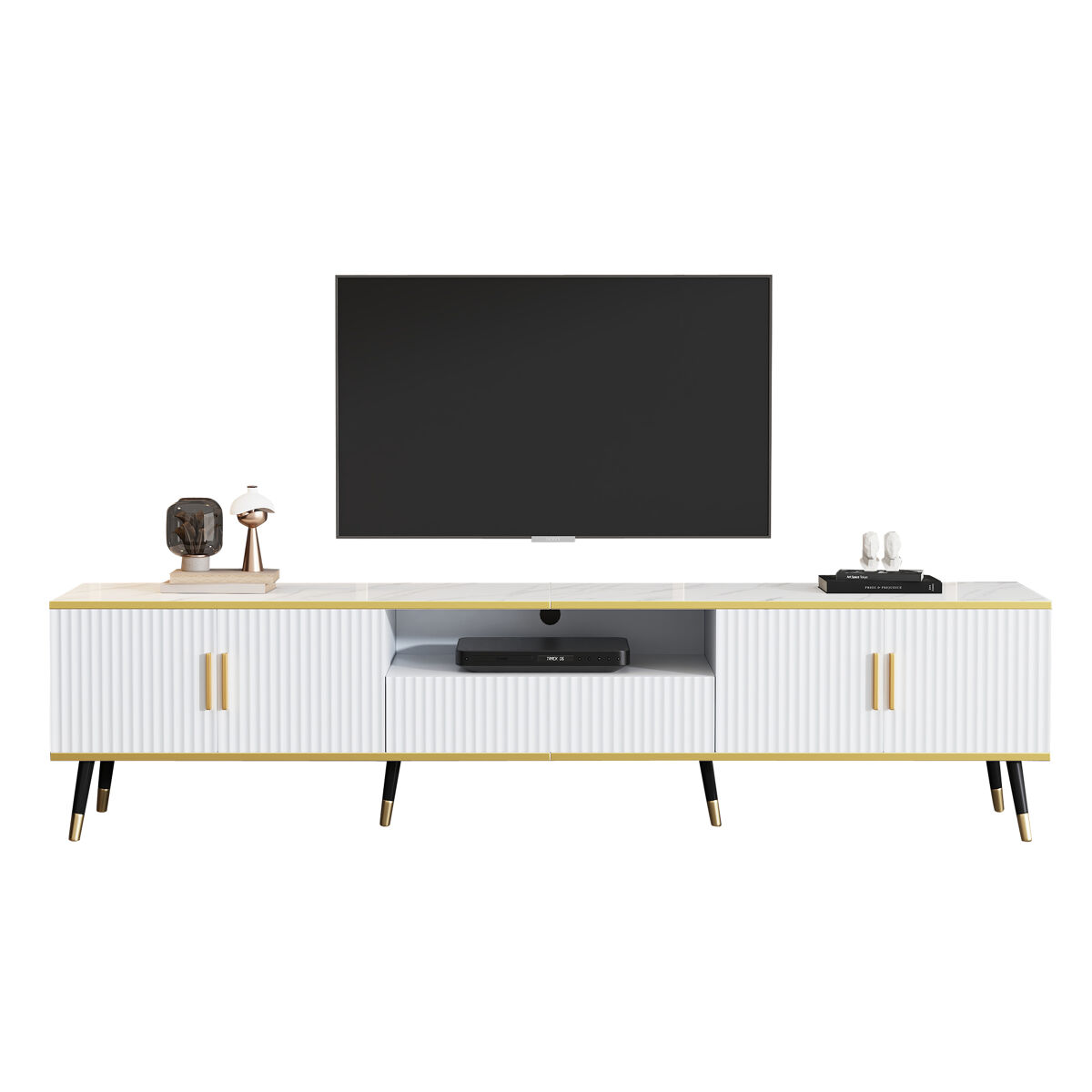 Mueble TV con 4 puertas y 1 cajón
