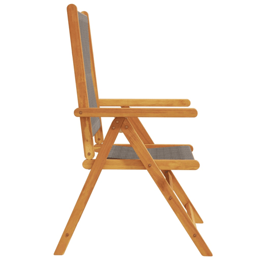 Cadeiras de jardim - Cadeiras de exterior reclináveis 6 pcs acácia maciça cinzento Cadeiras de jardim - Cadeiras de exterior reclináveis 6 pcs acácia maciça cinzento