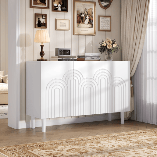 Aparador de mdf com 3 portas,branco