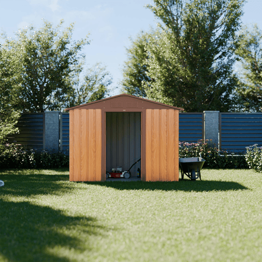Abrigo de jardim com kit de ancoragem 2,71m², Houtland, Carvalho, 213x131x185 cm