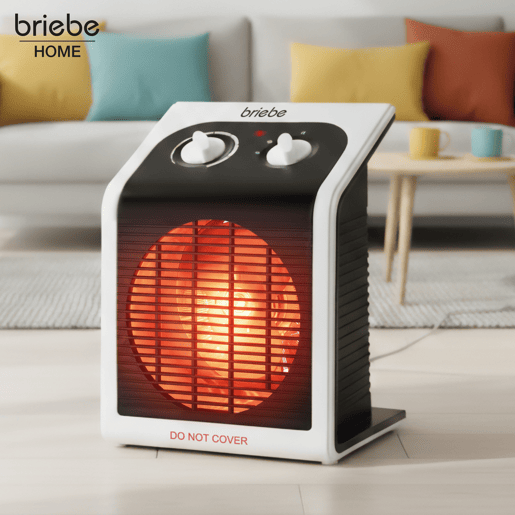 Aquecedor Ventilador Elétrico Portátil, Ar Quente  Frio, 2 Níveis de Potência, Termóstato