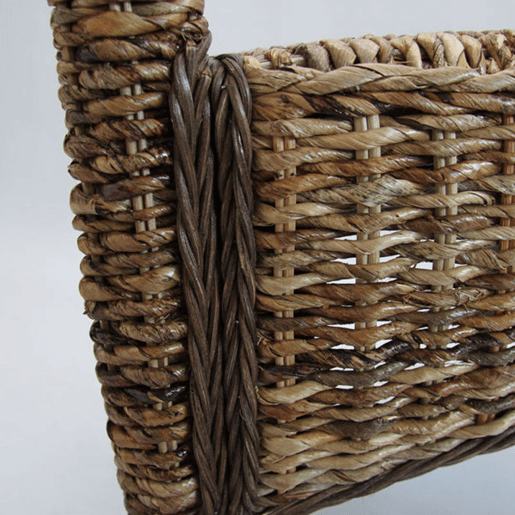 Conjunto de 2 cadeiras de jantar Bali em tecido escuro com estampa de banana e almofada com design rústico 04_0000198