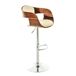 Taburete de bar de diseño moderno con reposapiés asiento Taburete de bar de diseño moderno con reposapiés asiento Marrón Claro
