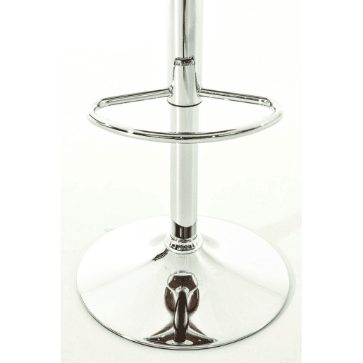 Banqueta de bar de design moderno com apoio para os pés assento em madeira creme e material sintético pés cromados 10_0000064