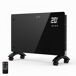 YOEVU - Emisor térmico cristal 2500W, temporizador, wifi YOEVU - Emisor térmico cristal 2500W, temporizador, wifi Negro
