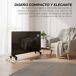 YOEVU - Emisor térmico cristal 2500W, temporizador, wifi YOEVU - Emisor térmico cristal 2500W, temporizador, wifi Negro