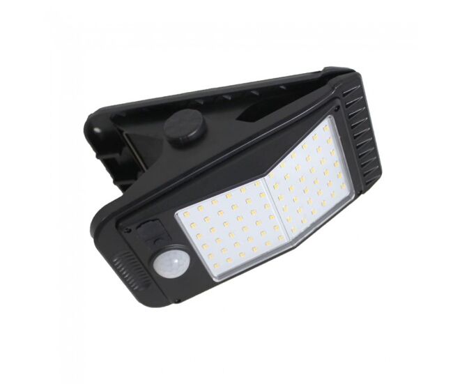 Aplique pinza led solar con sensor ross 3w marca wonderlamp