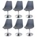 Juego sillas comedor regulables altura con asientos giratorio Juego sillas comedor regulables altura con asientos giratorio Gris