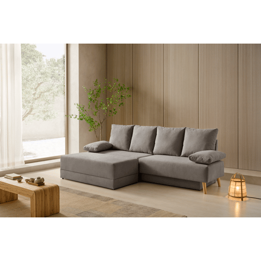 Chaise longue Signature, sofá-cama conversível cinza